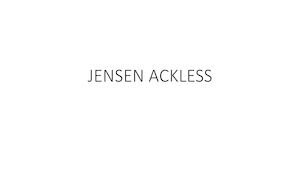 Jensen Ackless