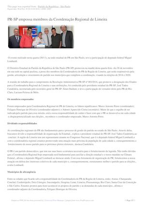 Pr Sp Empossa Membros Da Coordenação Regional De Limeira