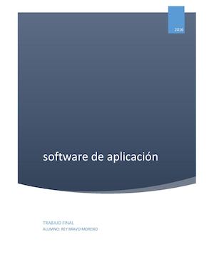 Software De Aplicación