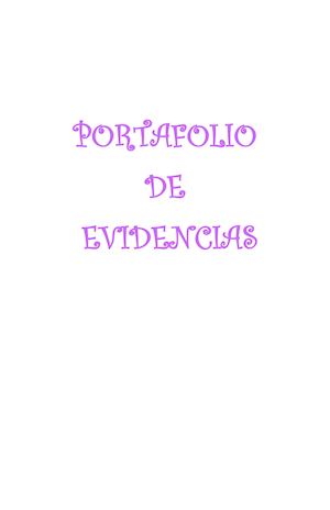 Portafolio de evidencias 3 semestre