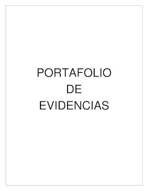 Portafolio Evidencias