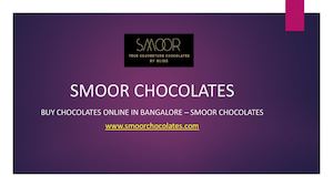 Buy Chocolates online in Bangalore – Smoor Chocolates