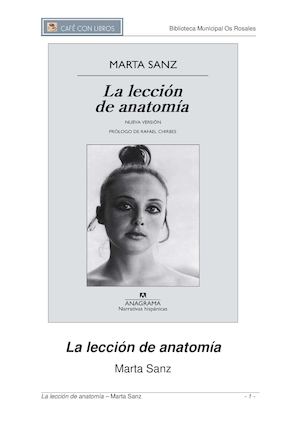 Guía de lectura La lección de anatomía de Marta Sanz