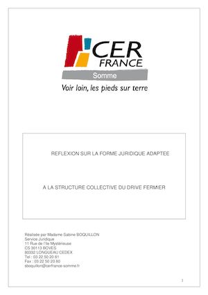 Forme Juridique Drive Fermier