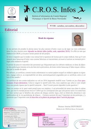Cros Infos 158