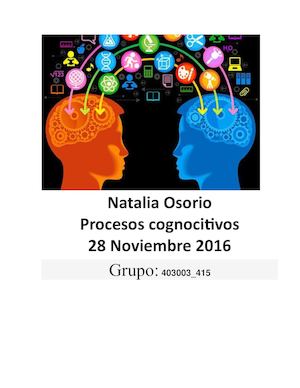 procesos cognocitivos