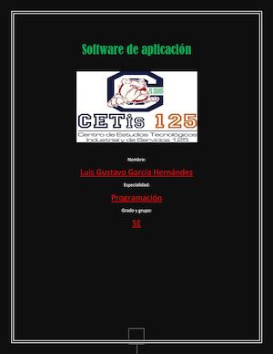 Software De Palicacion