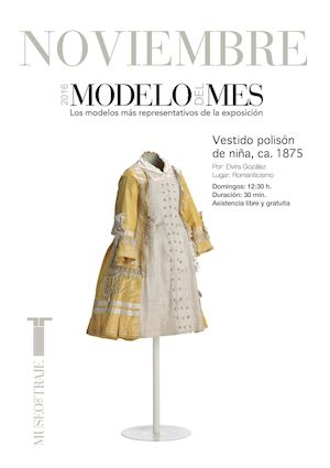 Vestido polisón de niña, ca. 1875