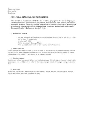 Comentari De Text Youness Ivan Eric