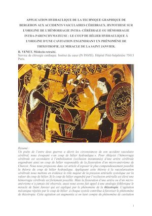 La CAVITATION comme Hypothèse Sur L'origine De L'hémorragie Cérébrale