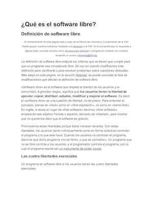 Software Libre