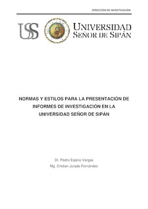 Normas Para La Elaboracion De La Tesis