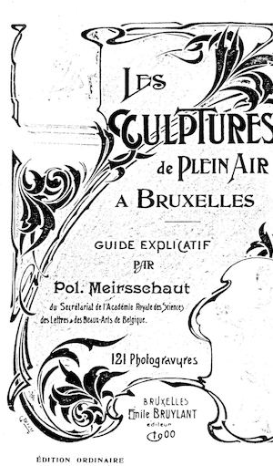 Sculpture De Plaine Air Bruxelles 1900