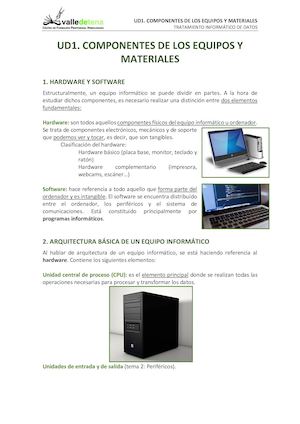 Ut 1 Componentes De Los Equipos Y Materiales