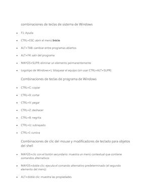 METODOS ABREVIADOS PARA EL TECLADO (WILDIMAN).