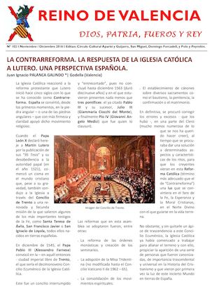 Reino de Valencia nº 102 "La Contrarreforma. La respuesta católica a Lutero".