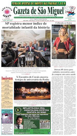 Gazeta de São Miguel edição 1440 - 30.10.16