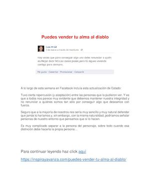 Puedes Vender Tu Alma Al Diablo