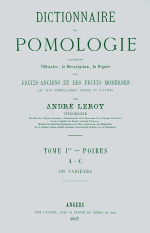 Dictionnaire de pomologie T1