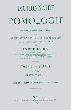 Dictionnaire de pomologie T2