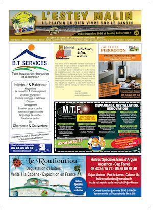 L'ESTEY MALIN N° 21 - Déc 2016, janv, fev 2017