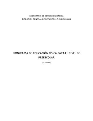 Programa Preescolar Breve 2