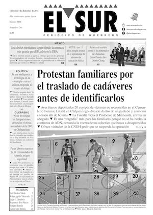 El Sur Miercoles 07122016