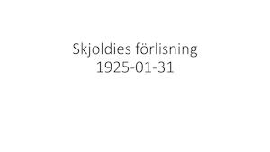 Skjoldies Förlisning