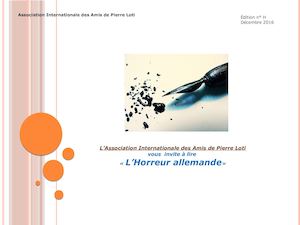 L'horreur Allemande publié par Pierre Loti en 1918