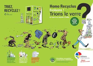 Colonnes de collecte du Verre - Nîmes Costières et Nîmes Grézan - Chemin Bas d'Avignon