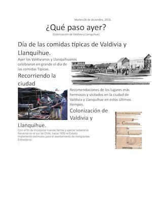 Colonizacion De Valdivia Y Llanquihue