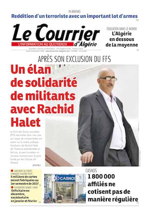 Le Courrier D'Algérie Du Jeudi 8 Décembre 2016