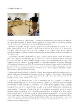 Derecho Penal Patrocinio Infiel