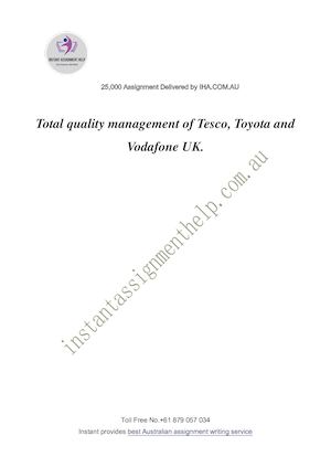 Dissertation of tesco