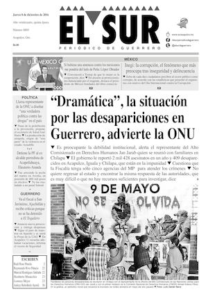 El Sur Jueves 08122016