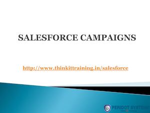 Salesforce Campaigns