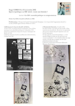 Le CIO En 1936 Activité 4 Fiche 2 .