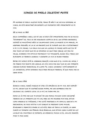Diario De Pablo Iglesias Posse