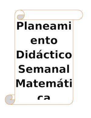 Planemiento De Una Clase