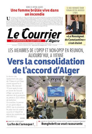 Le Courrier D'Algérie Du Samedi 10 Décembre 2016