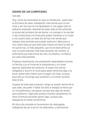 DIARIO DE UN CAMPESINO 1