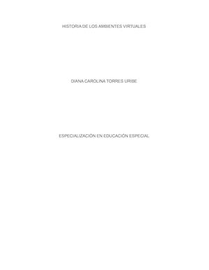 Historia De Los Ambientes Virtuales