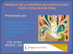 2 Diapositivas De Revista Historia De La Psicologia