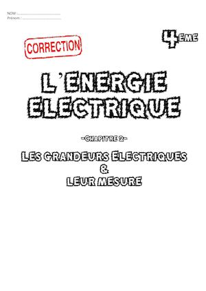 Pdt 4e Energie Elec Ch2 16 17 Correction