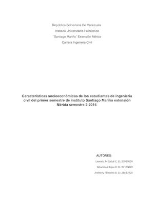 Caracteristicas Socioeconomicas (1)