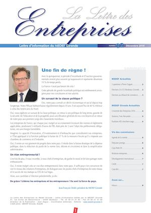 La Lettre des Entreprises Décembre 2016 n°92