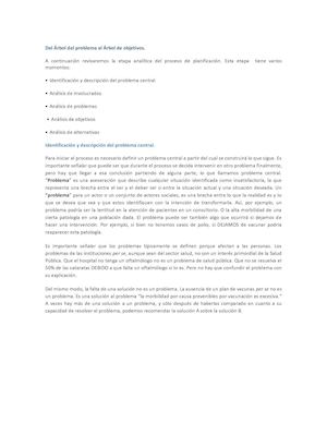 Del Árbol Del Problema Al Árbol De Objetivos