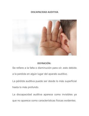Discapacidad Auditiva