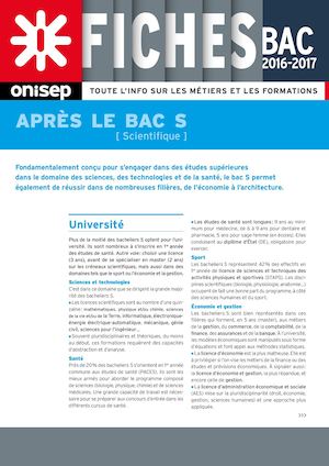 Que faire après le bac S ?