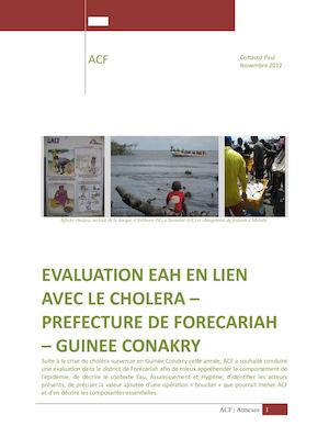 Guinée Analyse Eau Assainissement et Hygiène Forecariah